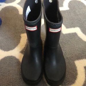 Hunter black rain boots size 11